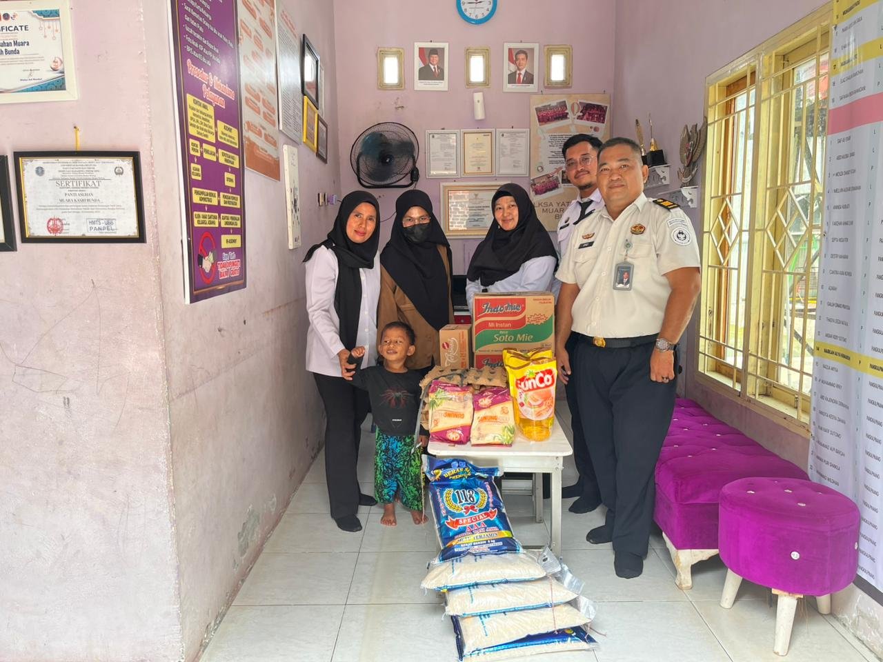 Wujud Kepedulian Sosial, Kanwil Ditjenpas Babel Salurkan Bansos ke Panti Asuhan Muara Kasih Bunda